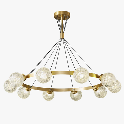 Lustre suspension en cuivre au design postmoderne nordique — LZ4X9P