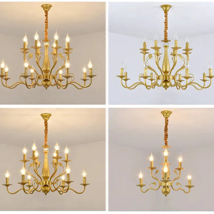 lustre en fer forgé rétro pour intérieur élégant