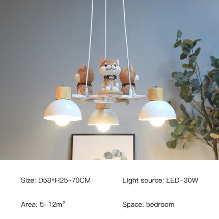 Lustre suspendu en forme de chiot pour chambre d’enfant — LZ4Q9X2