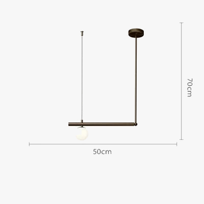 Lustre moderne en métal doré avec suspension en verre blanc — LZ4X9T2