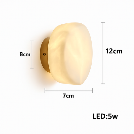 Lustre dimmable LED en marbre et acier inoxydable — LZ4X9P2