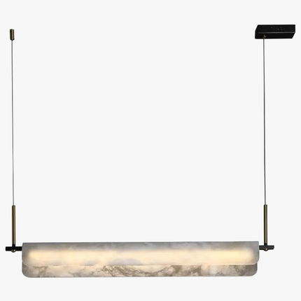 Lustre en marbre naturel espagnol et cuivre pour décoration moderne — LZ4X9T