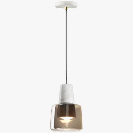 Lustre en marbre naturel style nordique pour bar et salon — LZ4X9T2