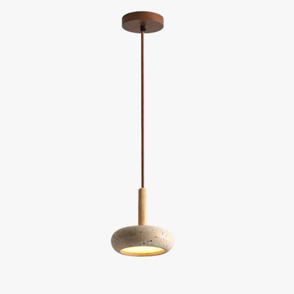Lustre suspension en pierre naturelle nordique avec fil réglable — LZ4X9QJ