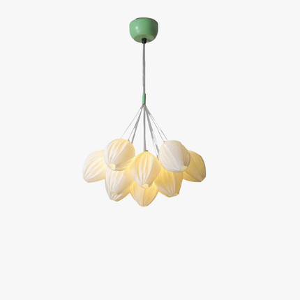 Lustre en résine avec abat-jour métallique au style romantique — LZ4F7Q2