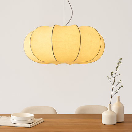 Lustre en soie style nordique wabi sabi pour intérieur moderne — LZ4X9T1