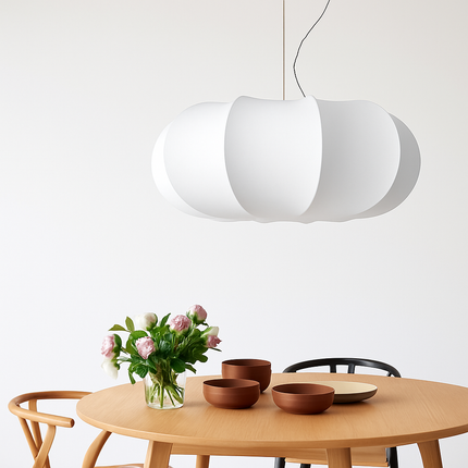 Lustre en soie style nordique wabi sabi pour intérieur moderne — LZ4X9T1