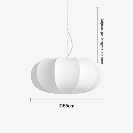 Lustre en soie style nordique wabi sabi pour intérieur moderne — LZ4X9T1