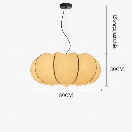 Lustre en soie style nordique wabi sabi pour intérieur moderne — LZ4X9T1