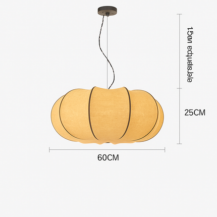 Lustre en soie style nordique wabi sabi pour intérieur moderne — LZ4X9T1