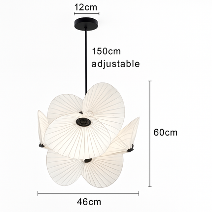 Lustre en tissu avec fil réglable pour éclairage intérieur — LZ7D9Q