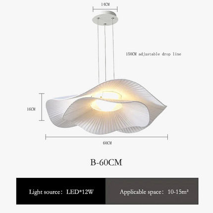 Lustre LED en tissu pour intérieur moderne et minimaliste — LZ4X9P2