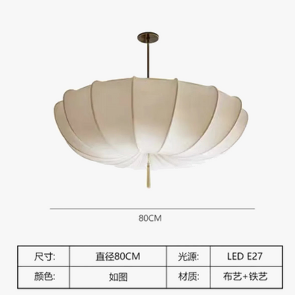 Lustre suspension tissu style nordique japonais moderne — LZ4X9Q