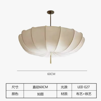 Lustre suspension tissu style nordique japonais moderne — LZ4X9Q