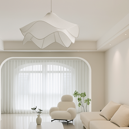 Lustre suspension en tissu plissé style nordique confortable — LZ4X9M