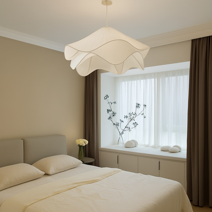 Lustre suspension en tissu plissé style nordique confortable — LZ4X9M
