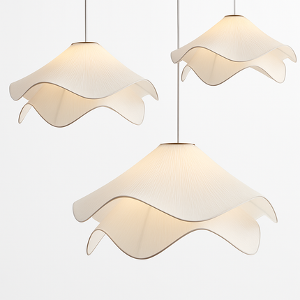Lustre suspension en tissu plissé style nordique confortable — LZ4X9M