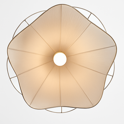 Lustre suspension en tissu plissé style nordique confortable — LZ4X9M