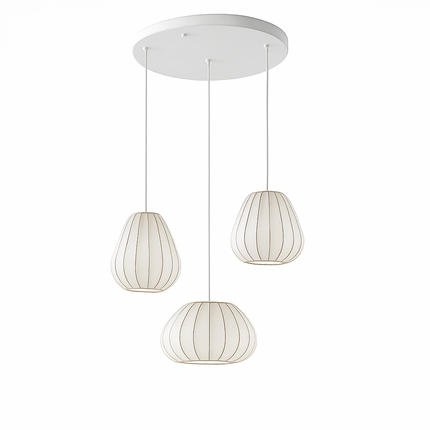 Lustre en tissu style wabi-sabi pour bar et restaurant — LZ4X9P2