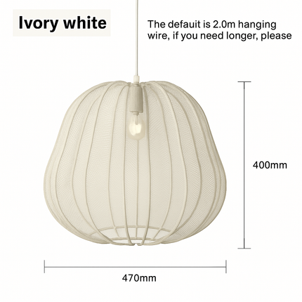Lustre en tissu style wabi-sabi pour bar et restaurant — LZ4X9P2