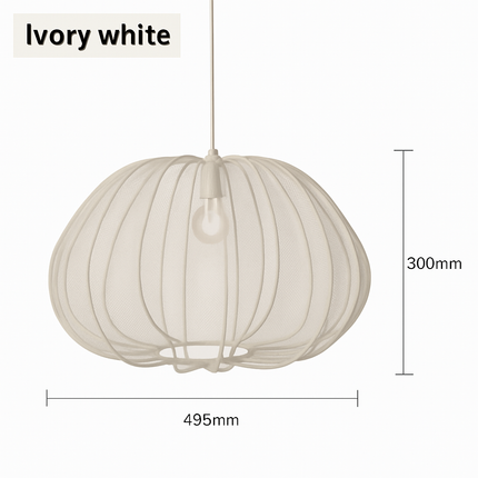 Lustre en tissu style wabi-sabi pour bar et restaurant — LZ4X9P2