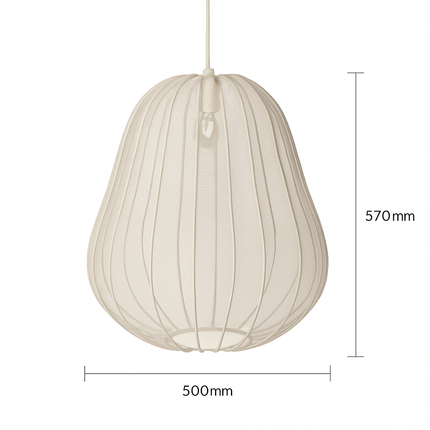 Lustre en tissu style wabi-sabi pour bar et restaurant — LZ4X9P2