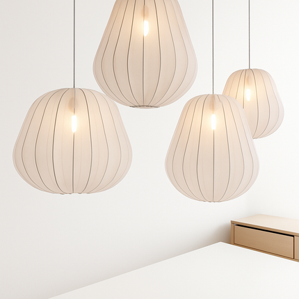 Lustre en tissu style wabi-sabi pour bar et restaurant — LZ4X9P2