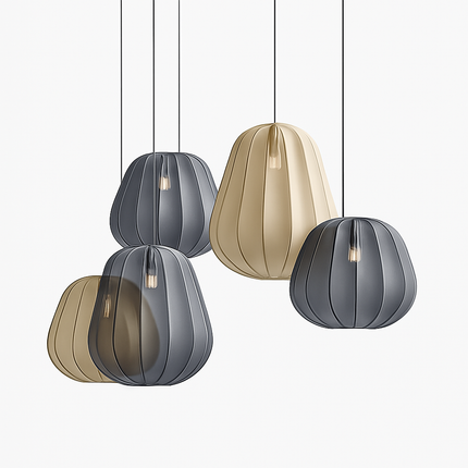 Lustre en tissu style wabi-sabi pour bar et restaurant — LZ4X9P2