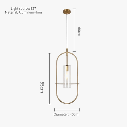 Lustre en verre au design artistique pour éclairage personnalisé — LZ4P9X