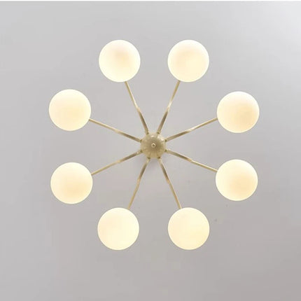Lustre en verre de style français pour hôtel — LZ4D7Q2