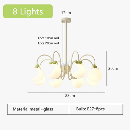 Lustre en verre de style français pour hôtel — LZ4D7Q2
