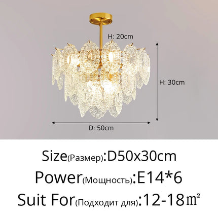 Lustre en verre luxueux pour intérieur élégant — LZ4P9XQ