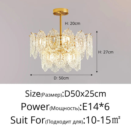Lustre en verre luxueux pour intérieur élégant — LZ4P9XQ