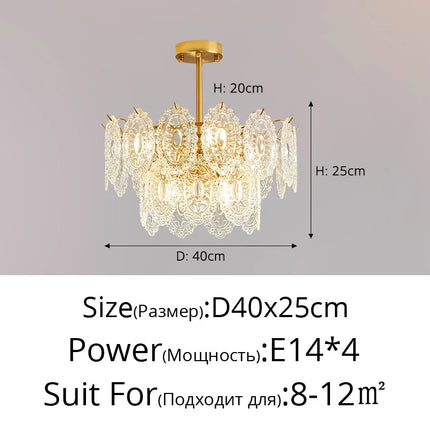 Lustre en verre luxueux pour intérieur élégant — LZ4P9XQ