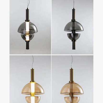 lustre en verre design nordique pour espace moderne