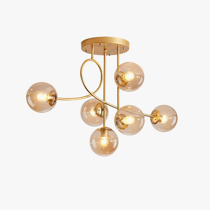 Lustre en verre pour éclairage intérieur élégant — LZ4G7T9