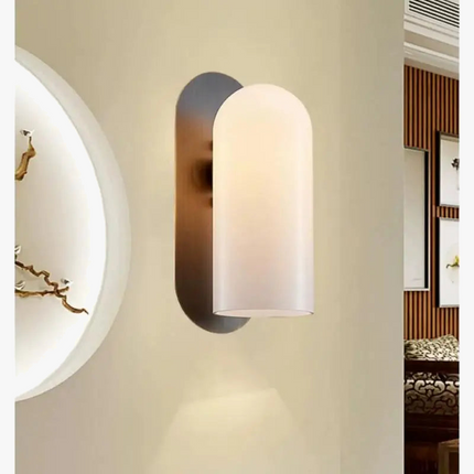 Lustre suspension en verre laiteux au design moderne élégant — LZ4X9J