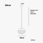 30 cm / Quincaillerie en or / Lumière blanche