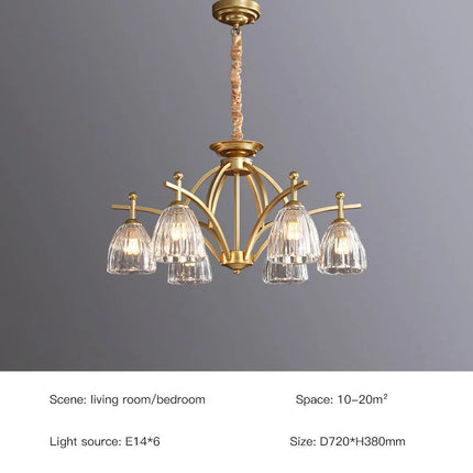 Lustre rétro en verre pour une ambiance élégante et lumineuse — LZ4G7XQ