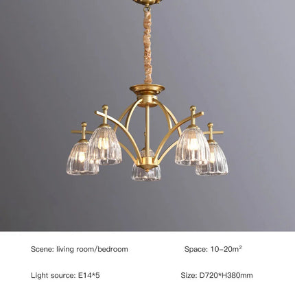 Lustre rétro en verre pour une ambiance élégante et lumineuse — LZ4G7XQ