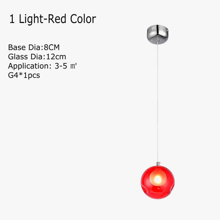Lustre LED en verre soufflé pour chambre d'enfants — LZ4X9T2