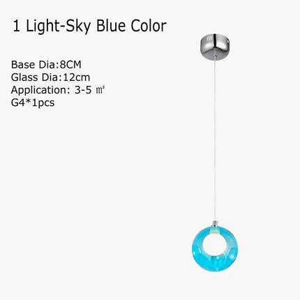 Lustre LED en verre soufflé pour chambre d'enfants — LZ4X9T2