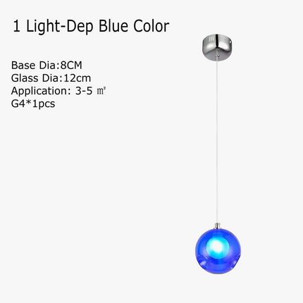 Lustre LED en verre soufflé pour chambre d'enfants — LZ4X9T2