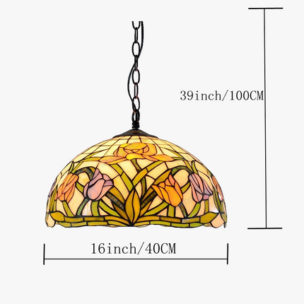 Lustre en verre au style antique pour restaurant et café — LZ4X9T1