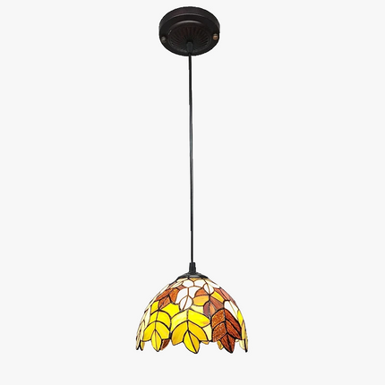 Lustre en verre style Tiffany pour cafés et restaurants rétro — LZ4QJ9