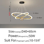 D60 80cm / Or / Luminosité variable