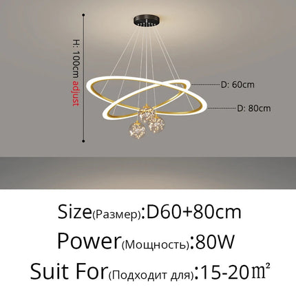 Lustre en verre à motif étoilé pour éclairage intérieur moderne — LZ4X9J