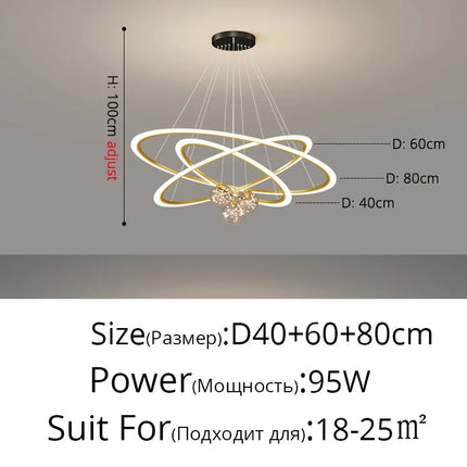 Lustre en verre à motif étoilé pour éclairage intérieur moderne — LZ4X9J