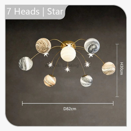 Lustre en verre lumineux pour chambre d’enfant — LZ4Q9T1