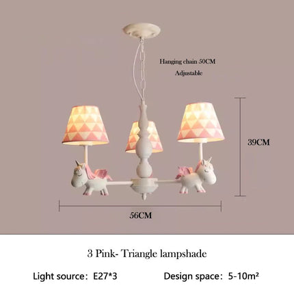 Lustre LED rotatif pour enfant style nordique romantique et chaleureux — LZ4X9P
